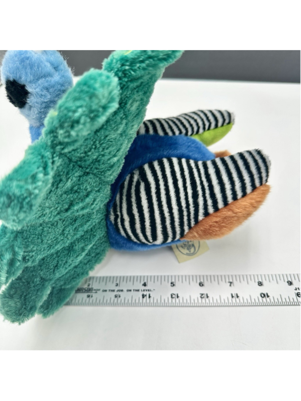 Pakhi The Peacock Stuffed Animal Plush TigerHart Toys 10” Bird Storybook Toy - Picture 8 of 9